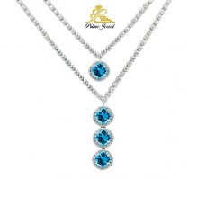 Gümüş zirkon taşlı set